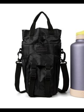 Blogilates Water Bottle Sling Bag Black Nwt Gym Gear Yoga